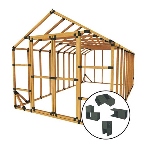 metal brackets for building sheds|10 x 20 garage kit.